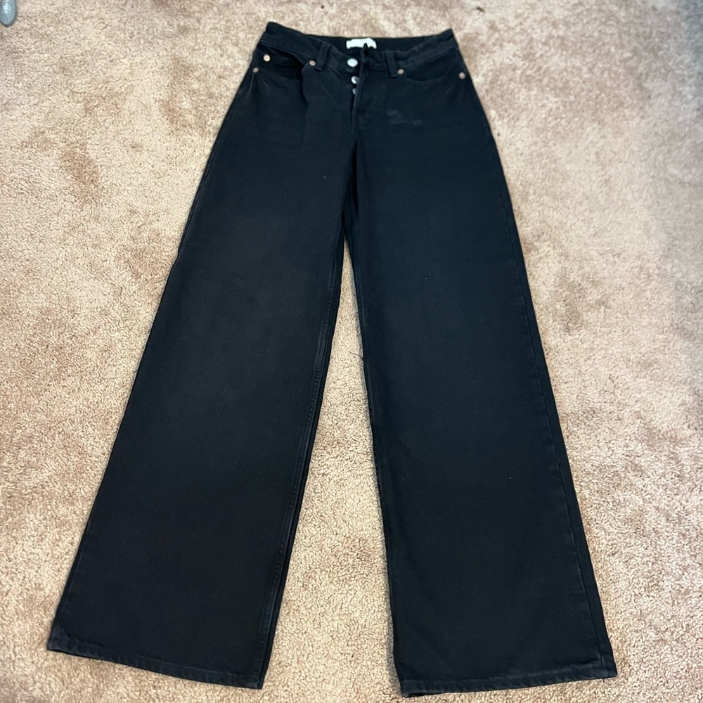 H&M black jeans, might be the wide ultra High jeans